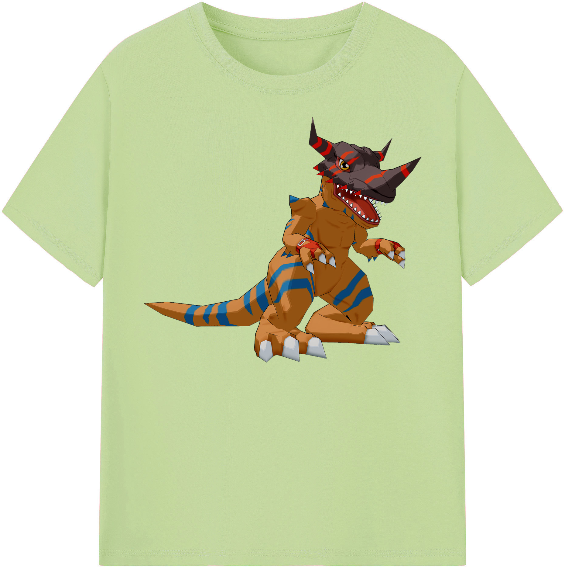 （画像用） Digimon デジタルモンスター/デジモン 綿100％半袖Tシャツ（フロントプリント）